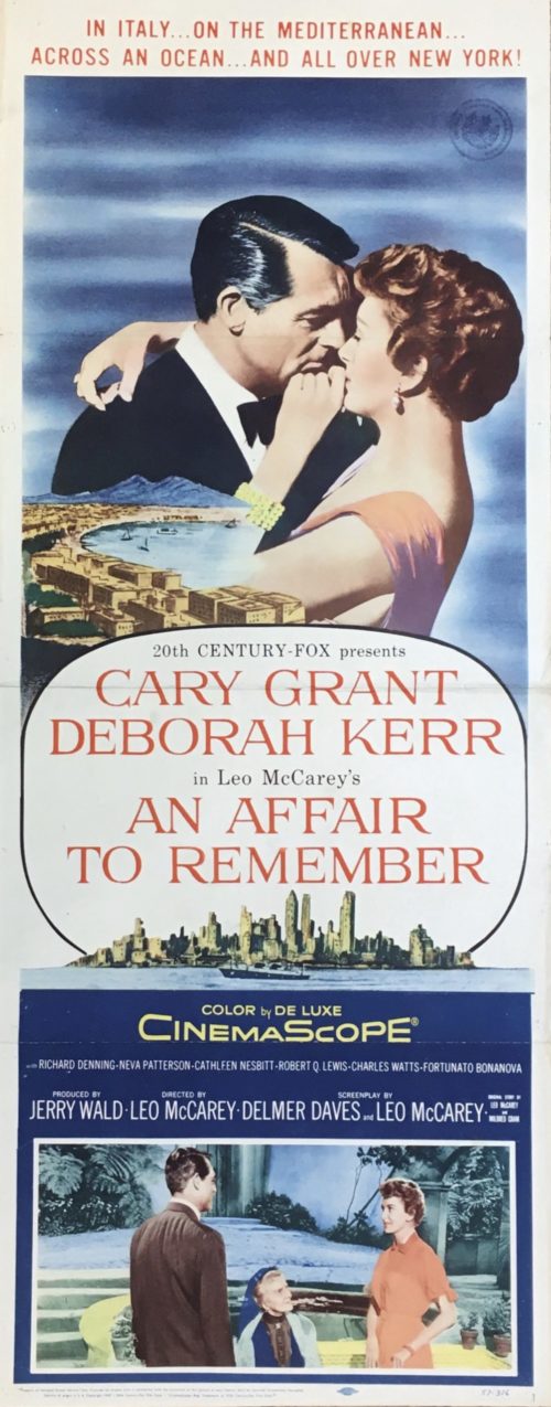 Original vintage US cinema poster for 1957 film An Affair to Remember with Cary Grant and Deborah Kerr