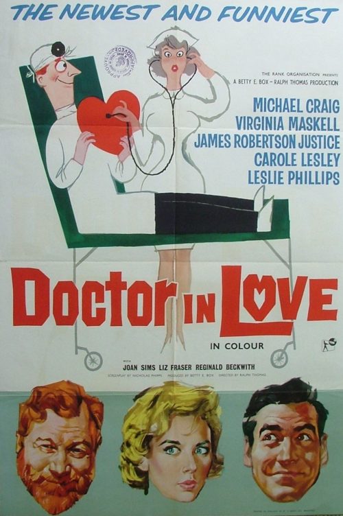 Original vintage UK cinema movie poster for Doctor in Love