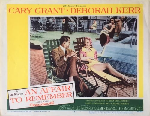 Original vintage US cinema lobby card poster for An Affair to Remember with Cary Grant and Deborah Kerr
