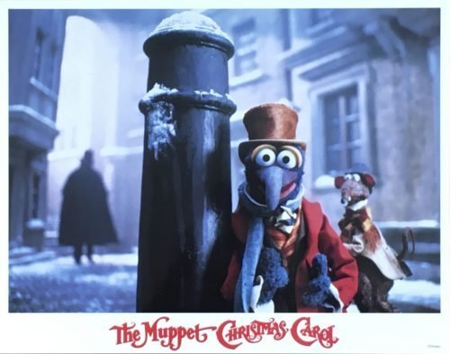 Original vintage US cinema lobby card movie poster for The Muppet Christmas Carol