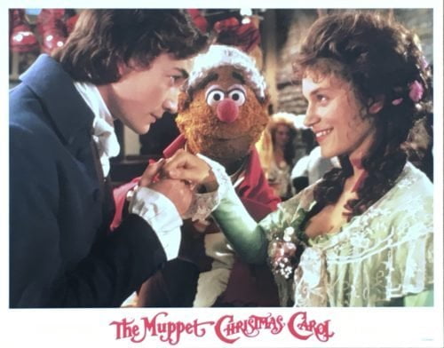 Original vintage US cinema lobby card movie poster for The Muppet Christmas Carol