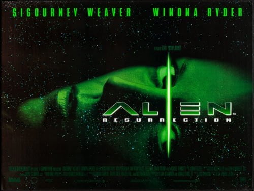 Original vintage UK cinema movie poster for Alien Resurrection