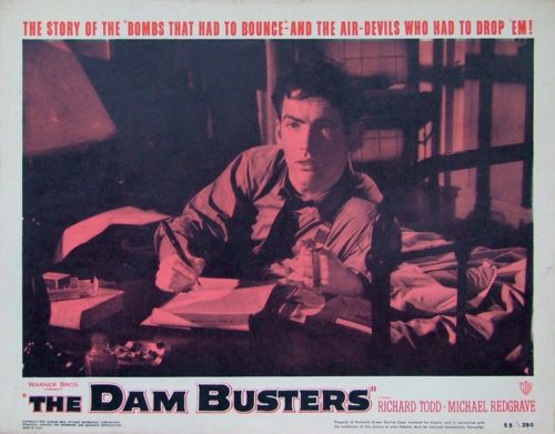 Original vintage US cinema lobby card poster for WWII classic The Dam Bustetrs