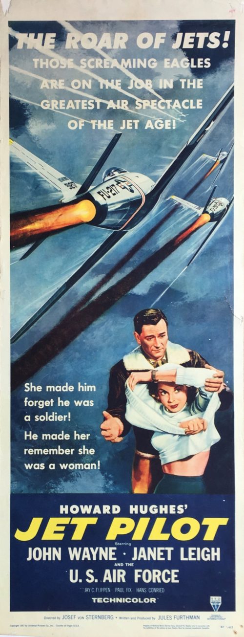 Original vintage US cinema movie poster for Jet Pilot