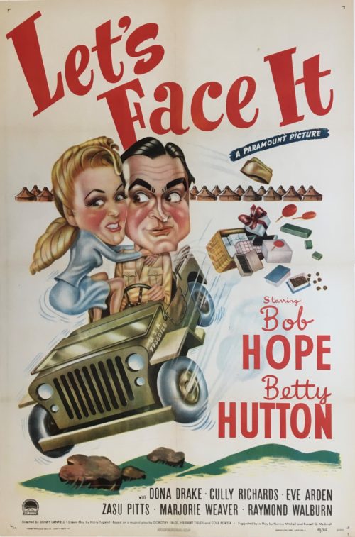 Original vintage US cinema movie poster for Let's Face It