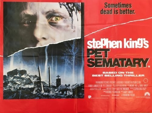 Original vintage UK cinema movie poster for Pet Sematary