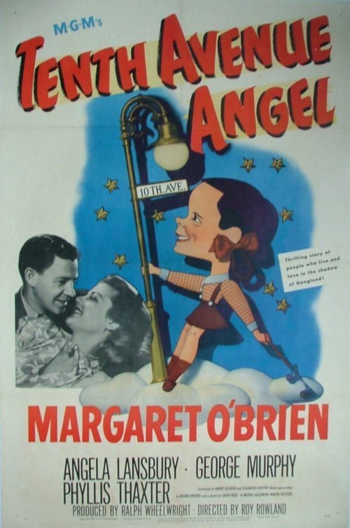 Original vintage US cinema movie poster for Tenth Avenue Angel