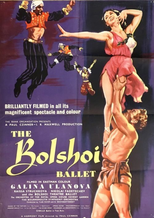 Original vintage movie poster for The Bolshoi Ballet