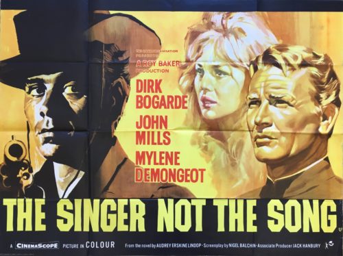 Original vintage UK cinema movie poster for The Singer Not the Song