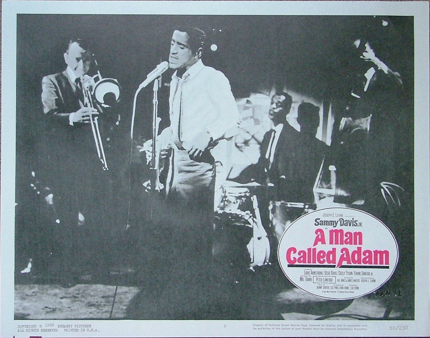 Original vintage US cinema lobby card movie poster for A Man Called Adam