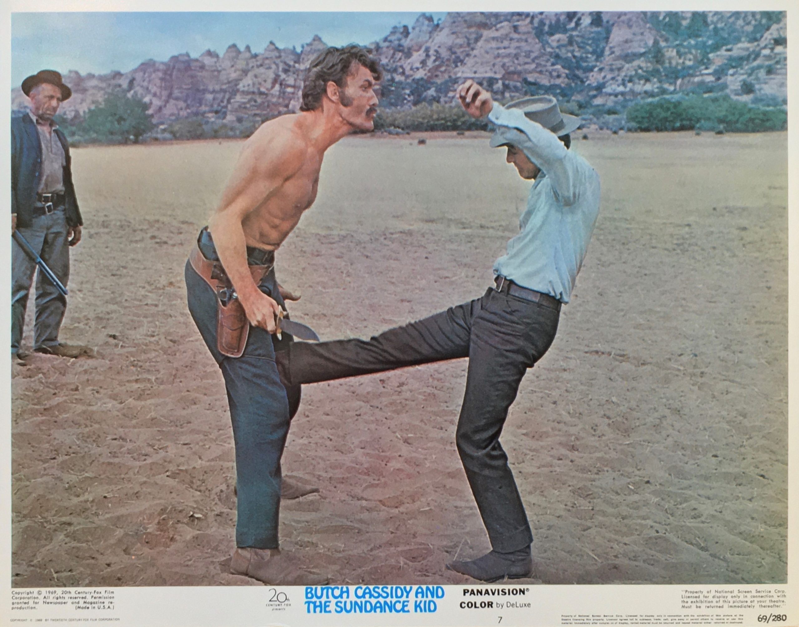 Vintage original US lobby card poster for Butch Cassidy and the Sundance Kid starring Paul Newman and Robert Redford