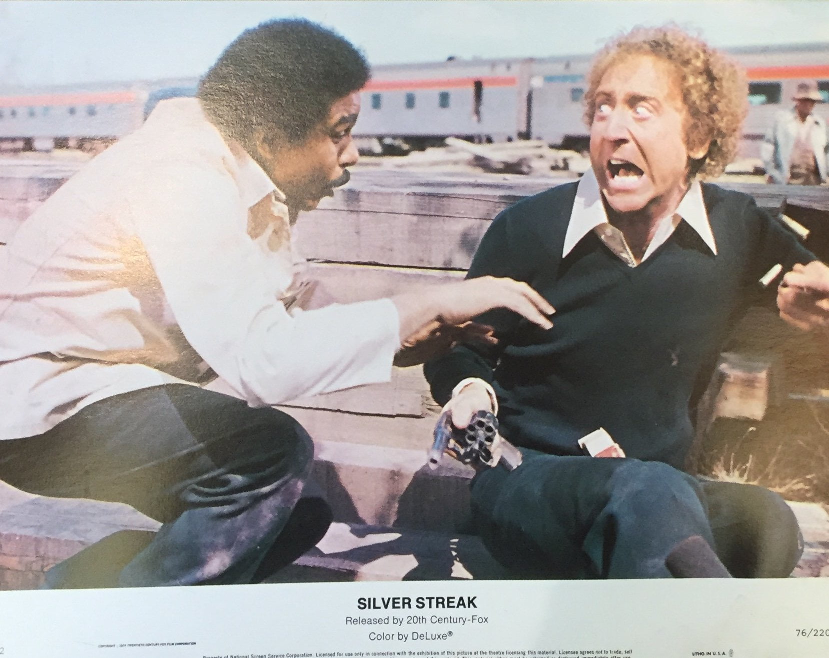 Original vintage US cinema lobby card movie poster for Silver Streak