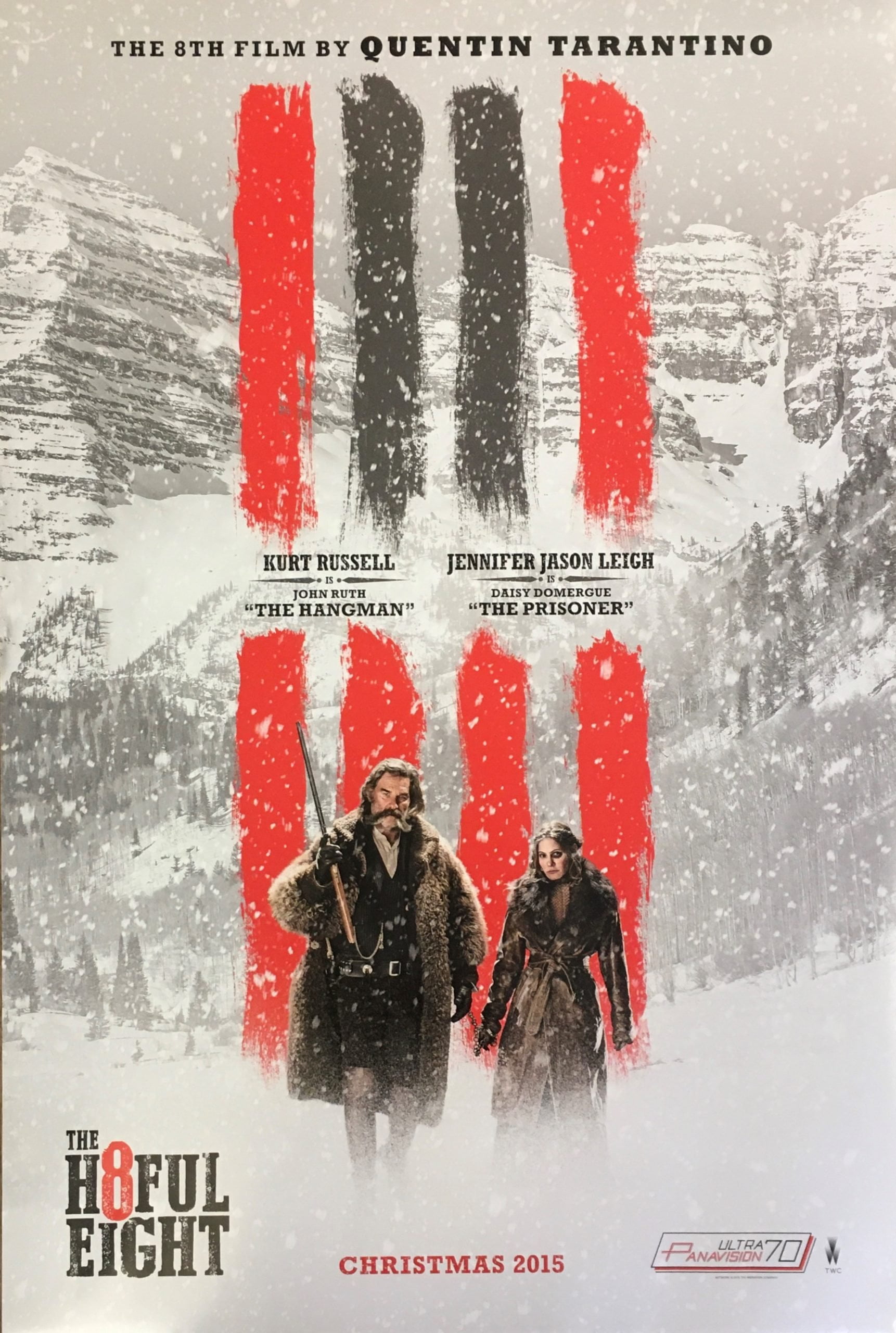 Original vintage US cinema movie poster for The Hateful Eight