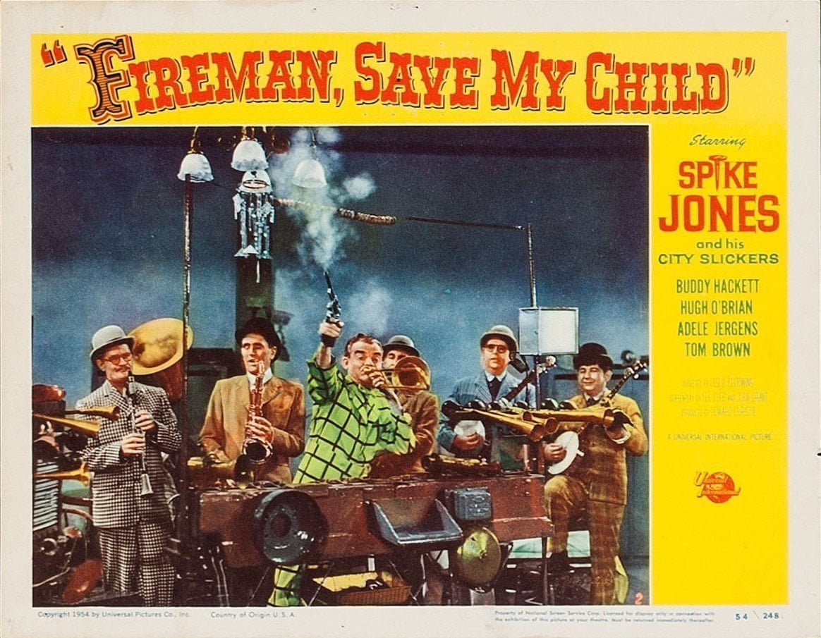 Original vintage cinema lobby card poster for Fireman Save My Child