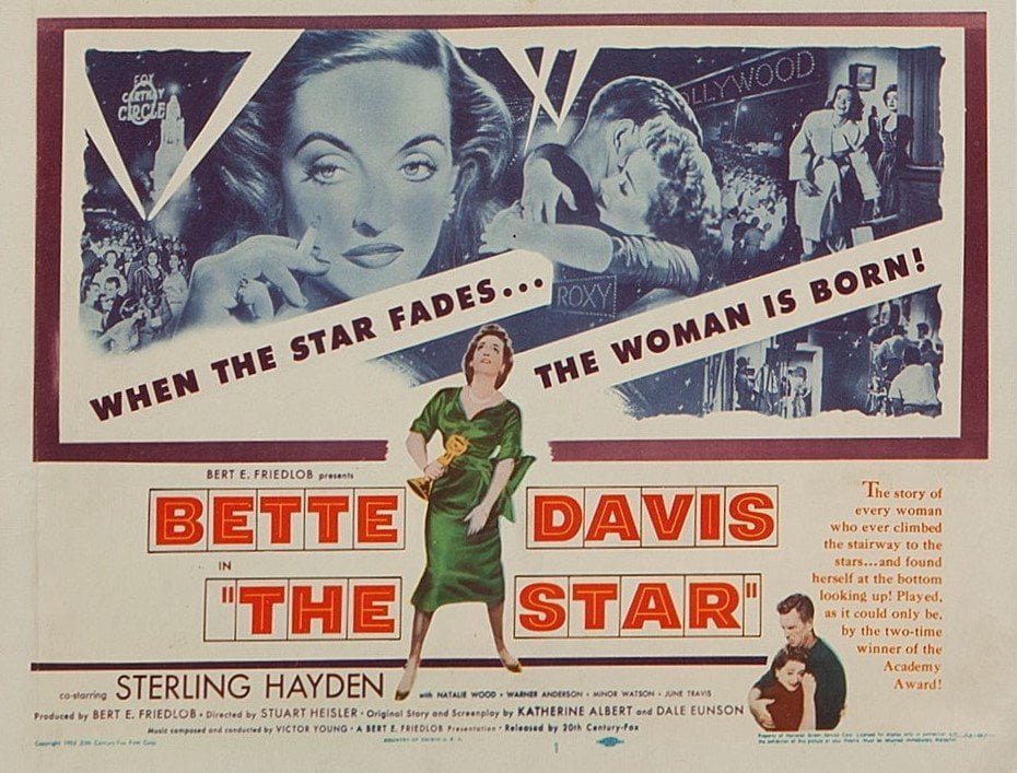Original vintage cinema lobby card movie poster for The Star starring Bette Davis