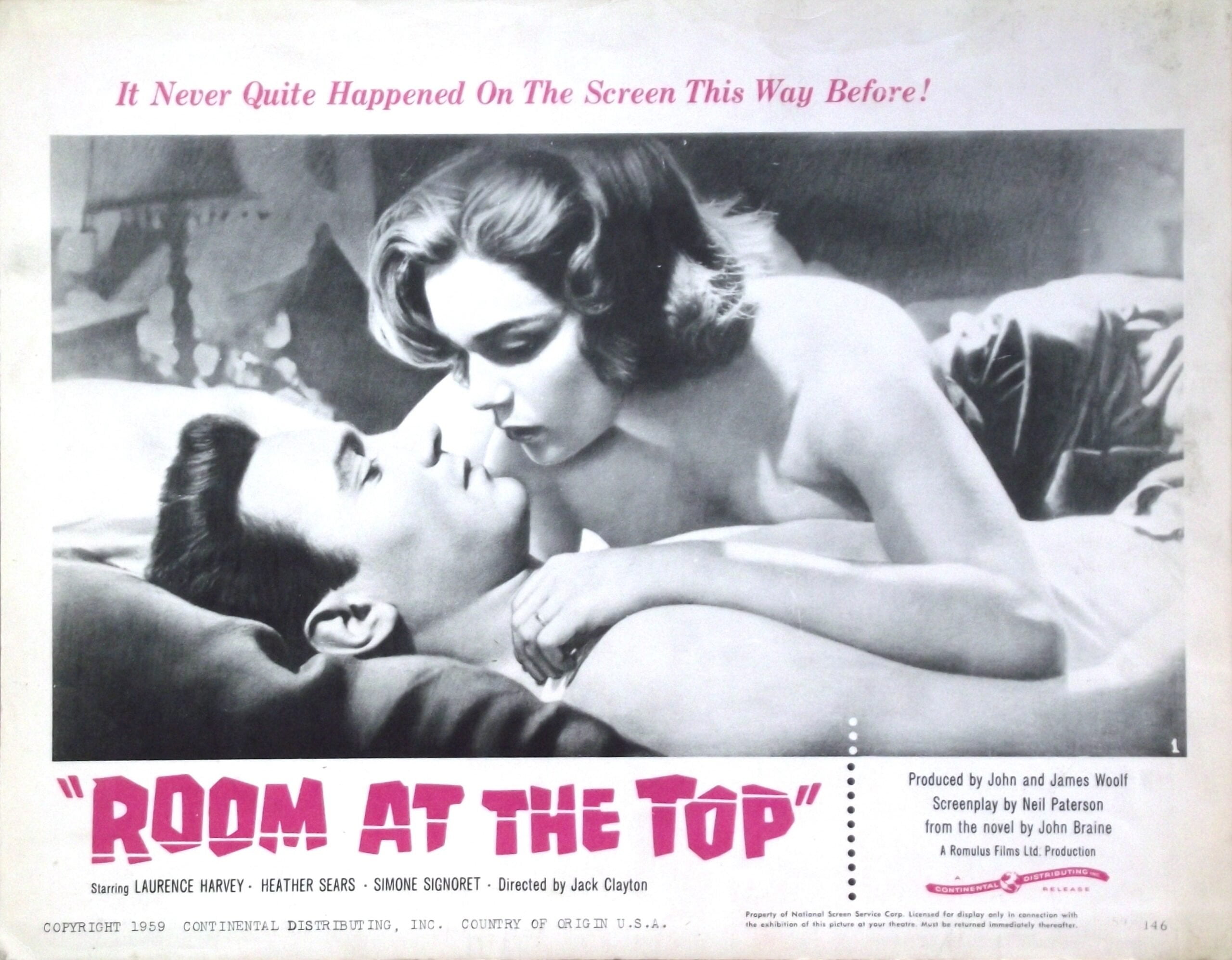 Original vintage cinema lobby card movie poster for Room at the Top