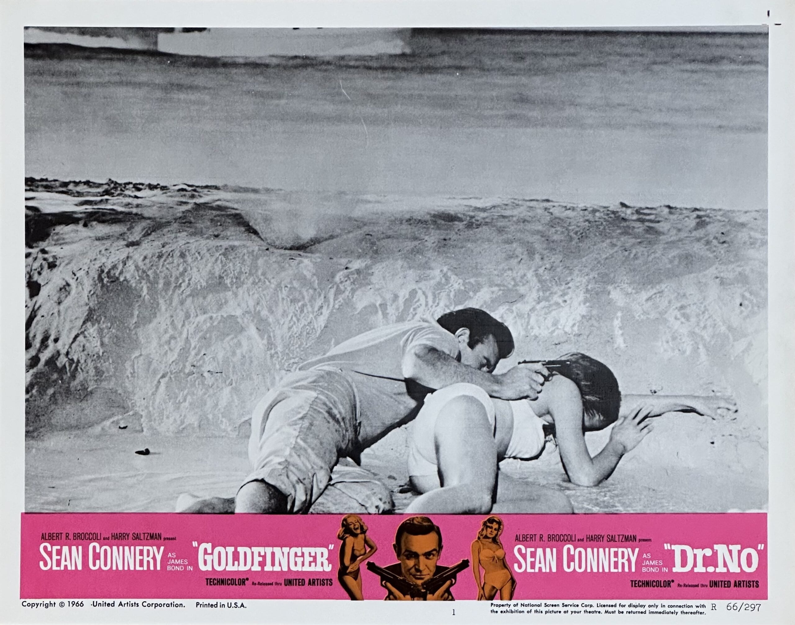 Vintage original US lobby card poster for classic James Bond movie with Sean Connery.