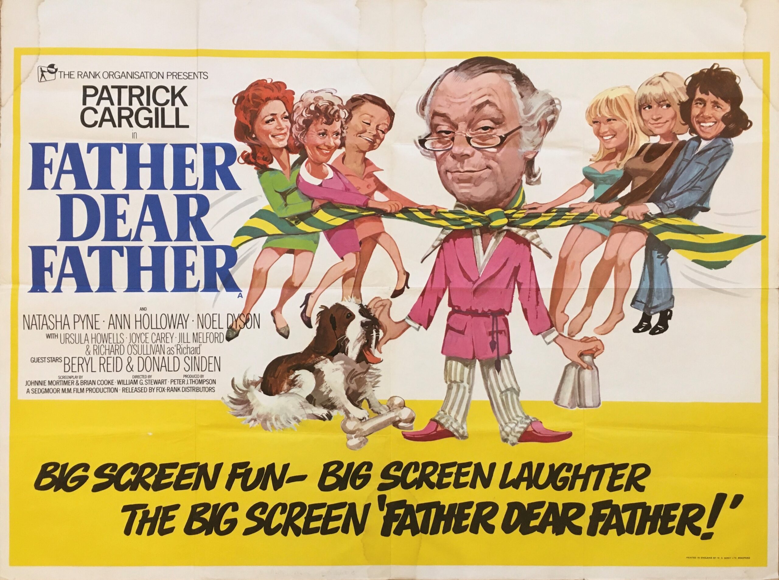 Original vintage cinema movie poster for British comedy Father Dear Father