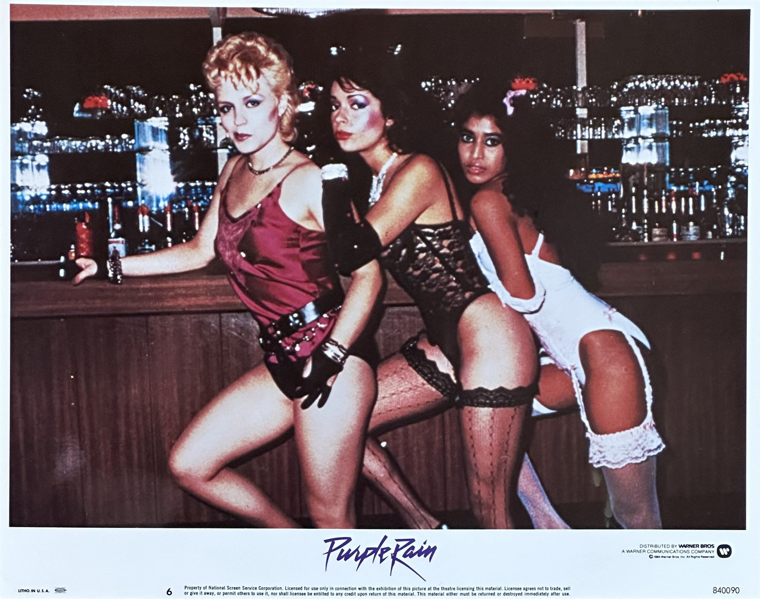 Original vintage cinema lobby card movie poster for Prince in Purple Rain