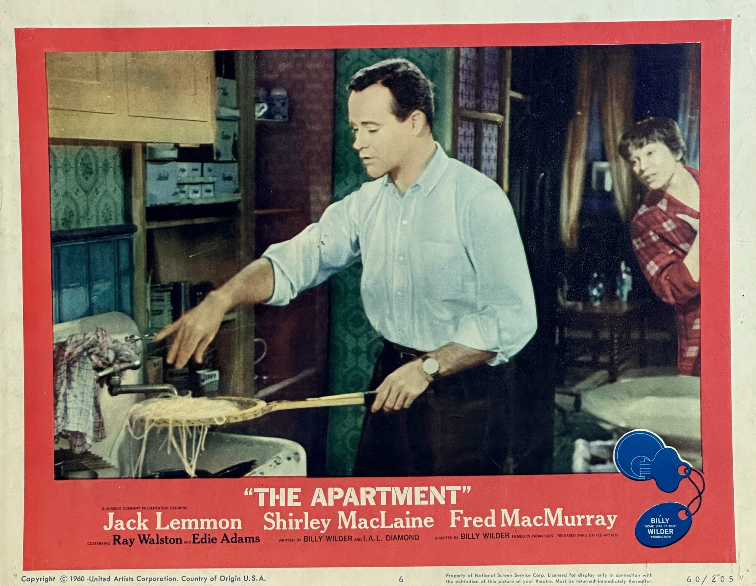 Original vintage cinema lobby card movie poster for Billy Wilder comedy, The Apartment