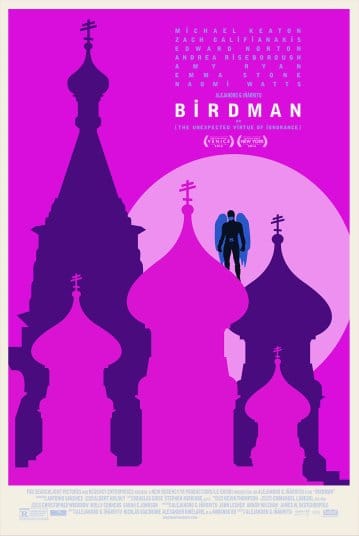 Original limited run cinema movie poster for Birdman