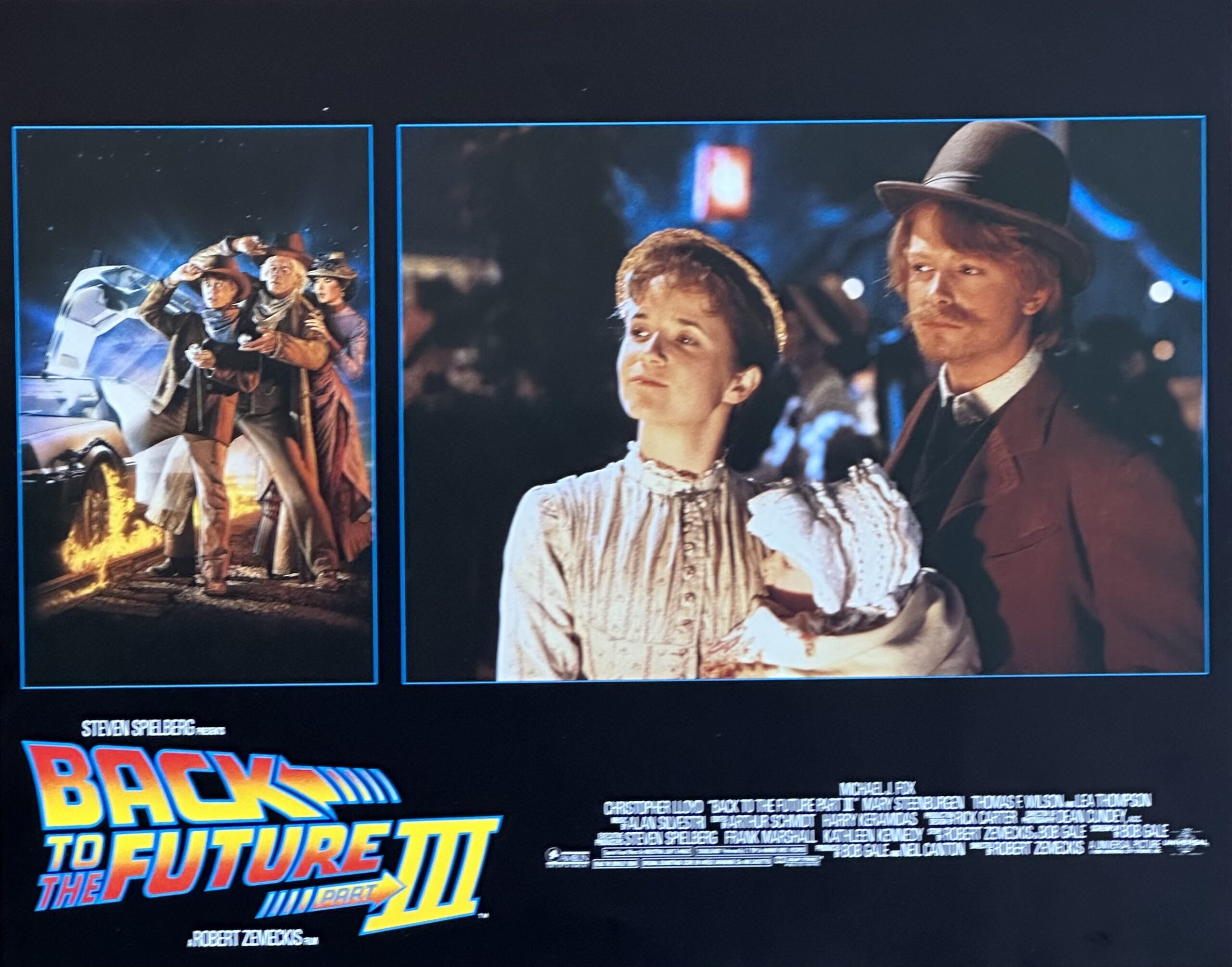 Original cinema lobby card movie poster for Back to the Future III