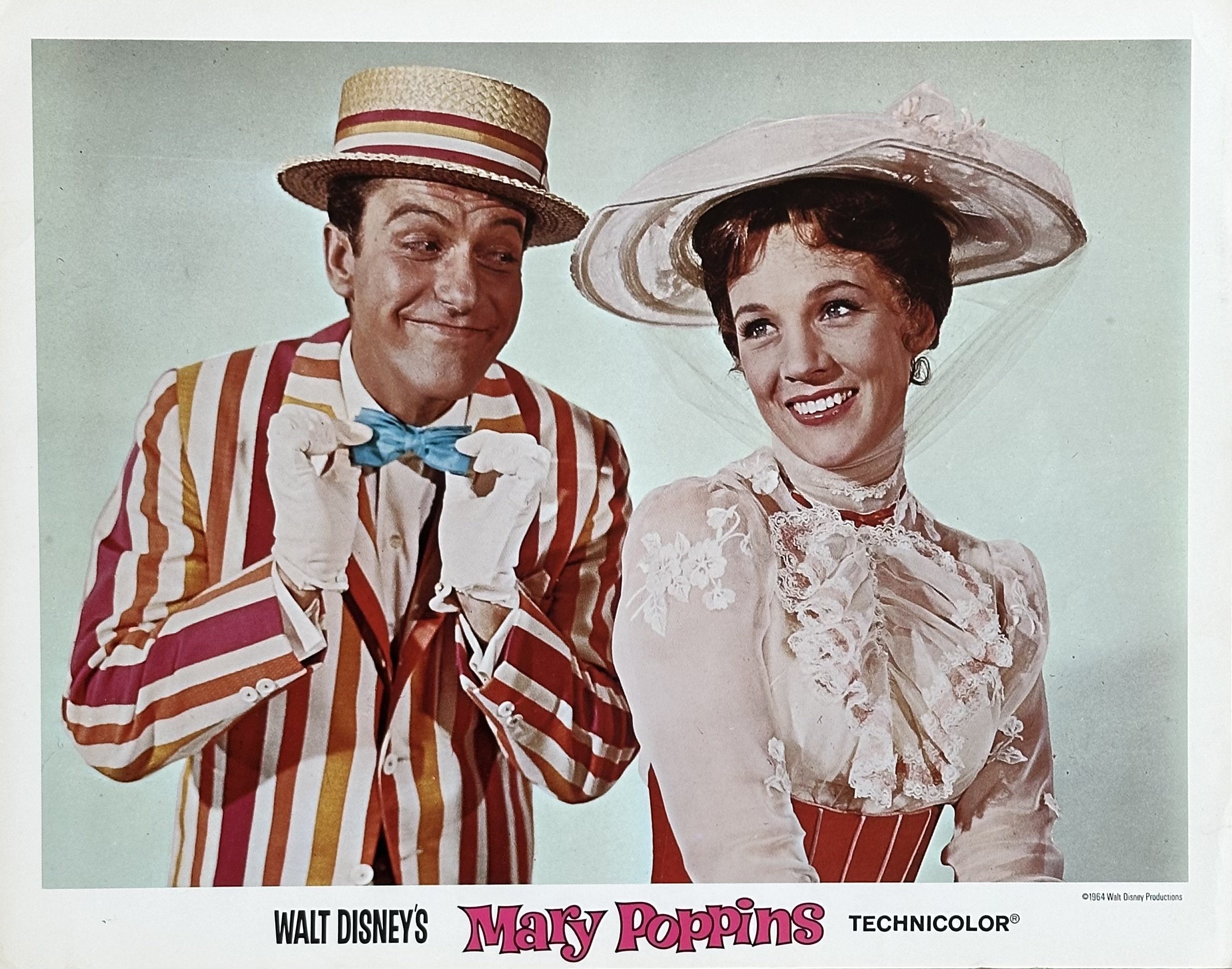 Original vintage cinema lobby card movie poster for Disney's Mary Poppins