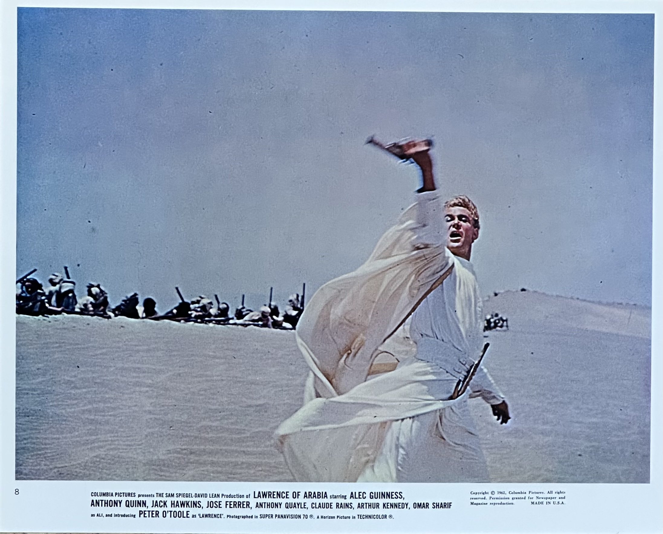 Original still for Lawrence of Arabia, starring Peter O'Toole