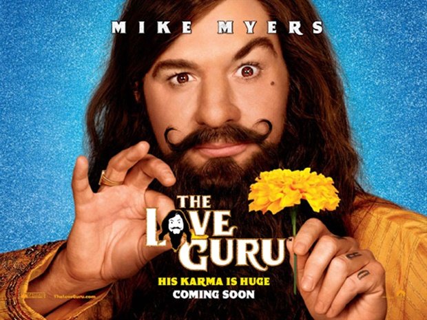 Vintage original UK Quad cinema poster for 2008 Mike Myers comedy, The Love Guru