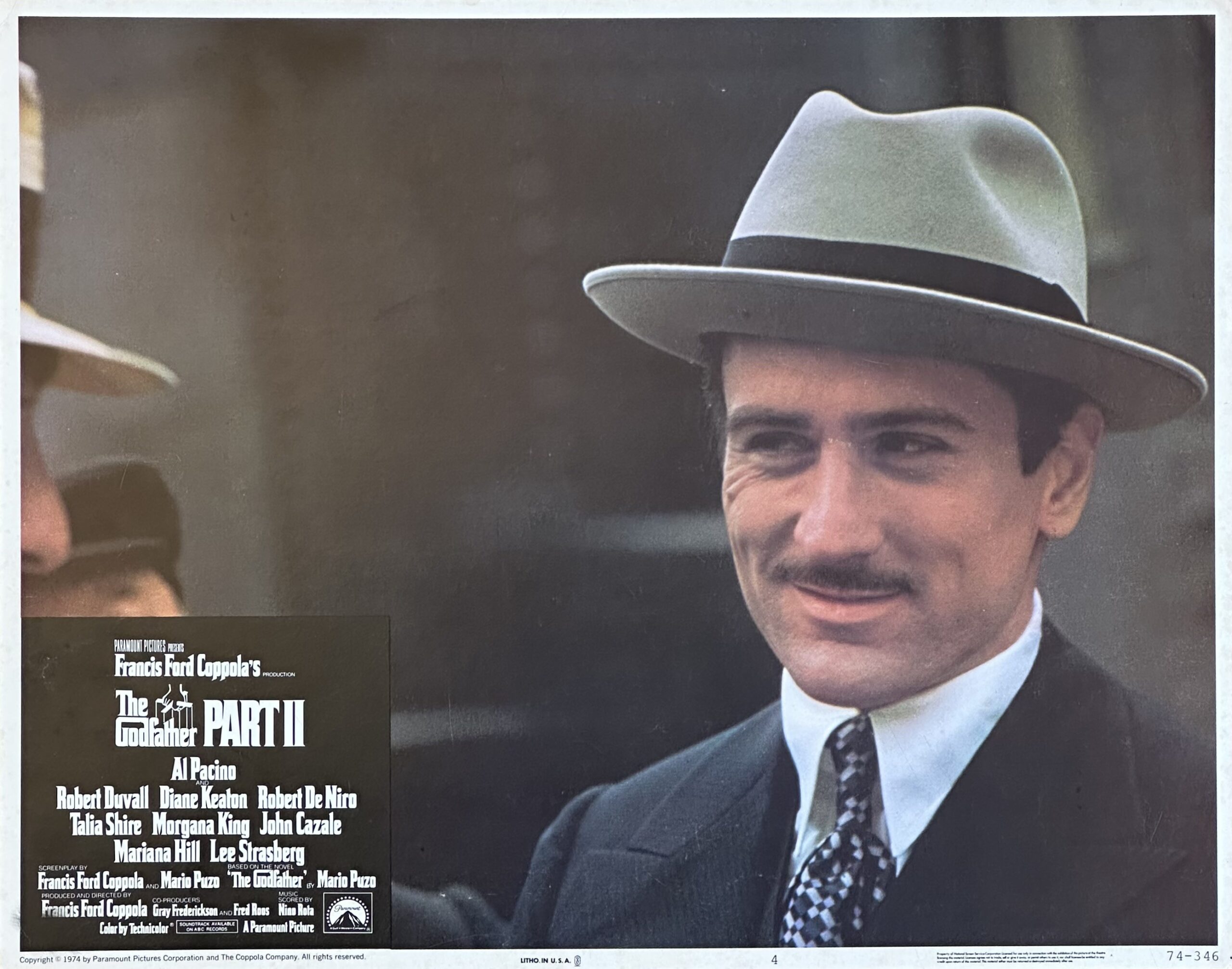 Original vintage US cinema lobby card movie poster for The Godfather Part II