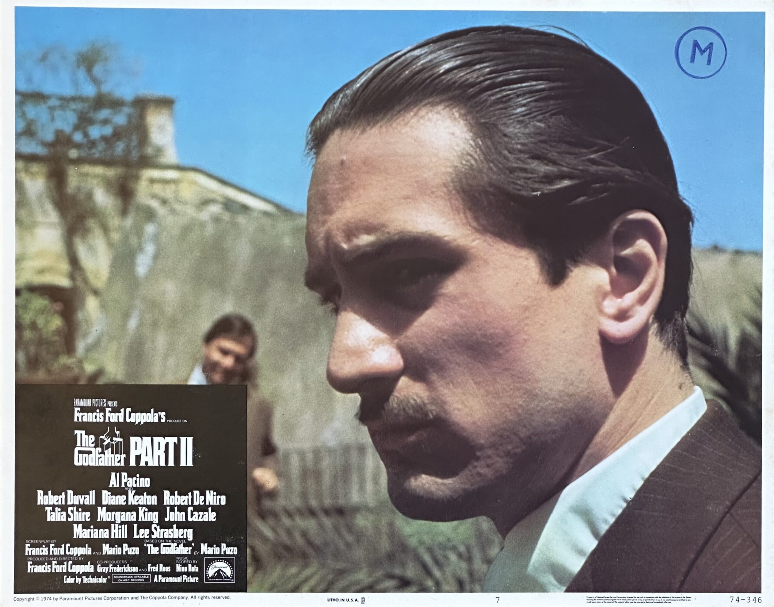 Original vintage US cinema lobby card movie poster for The Godfather Part II