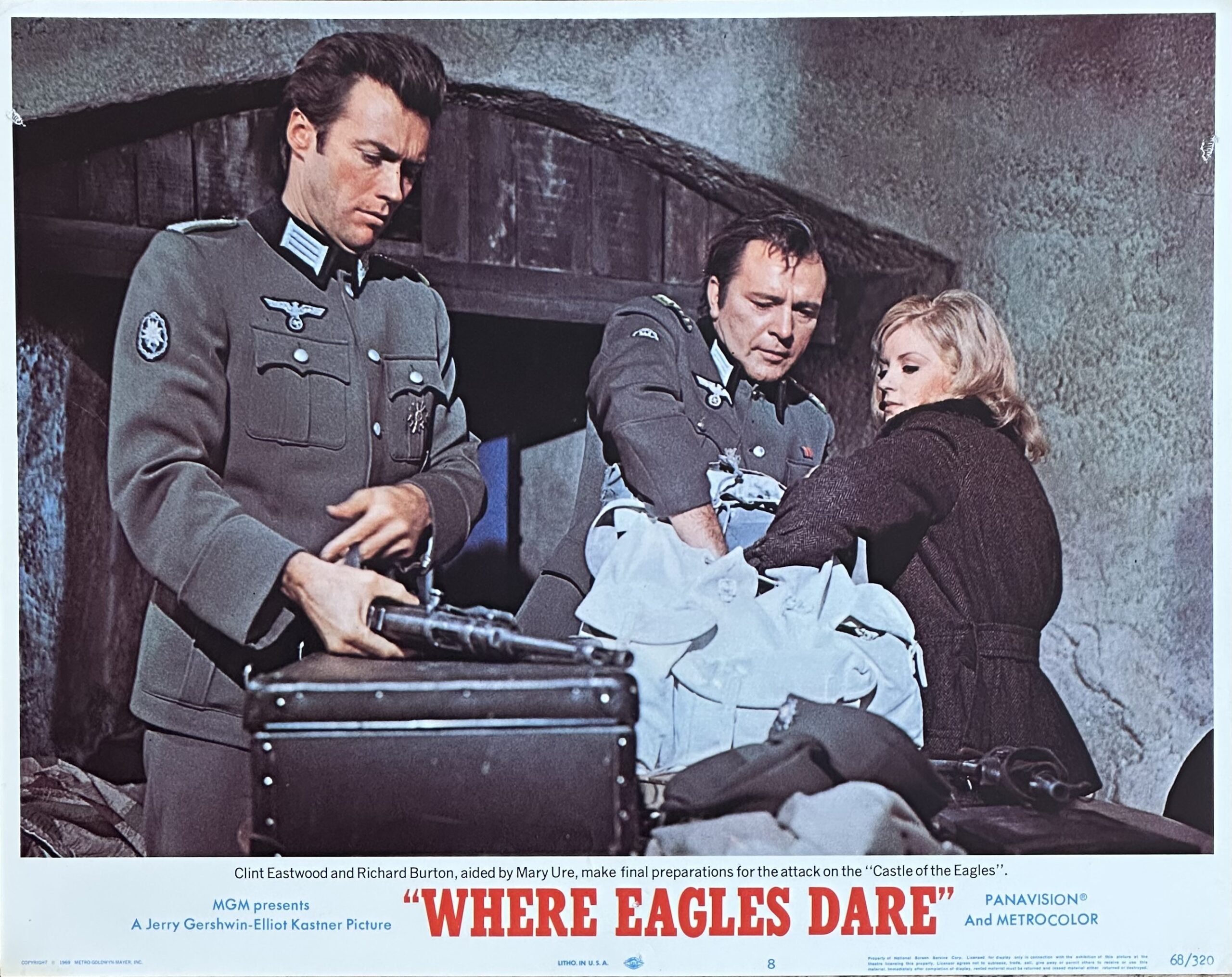 Original vintage cinema lobby card movie poster for Where Eagles Dare