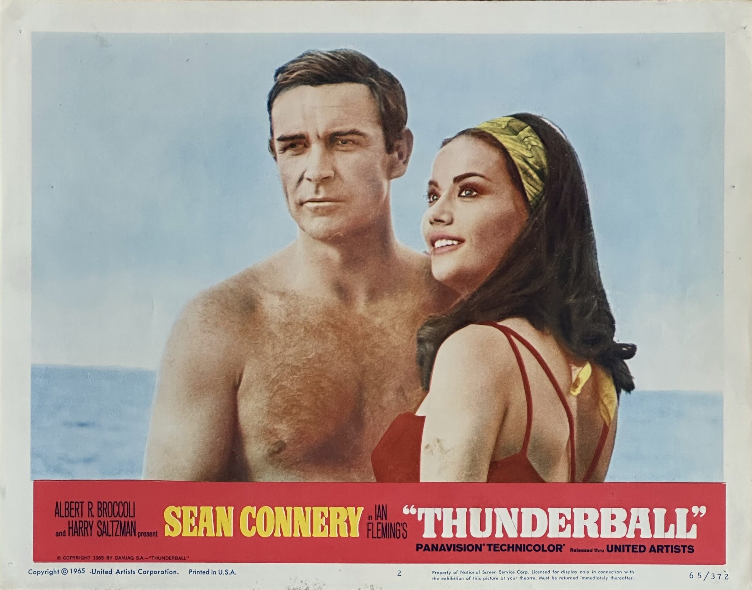 Original vintage cinema lobby card movie poster for James Bond 007 in Thunderball