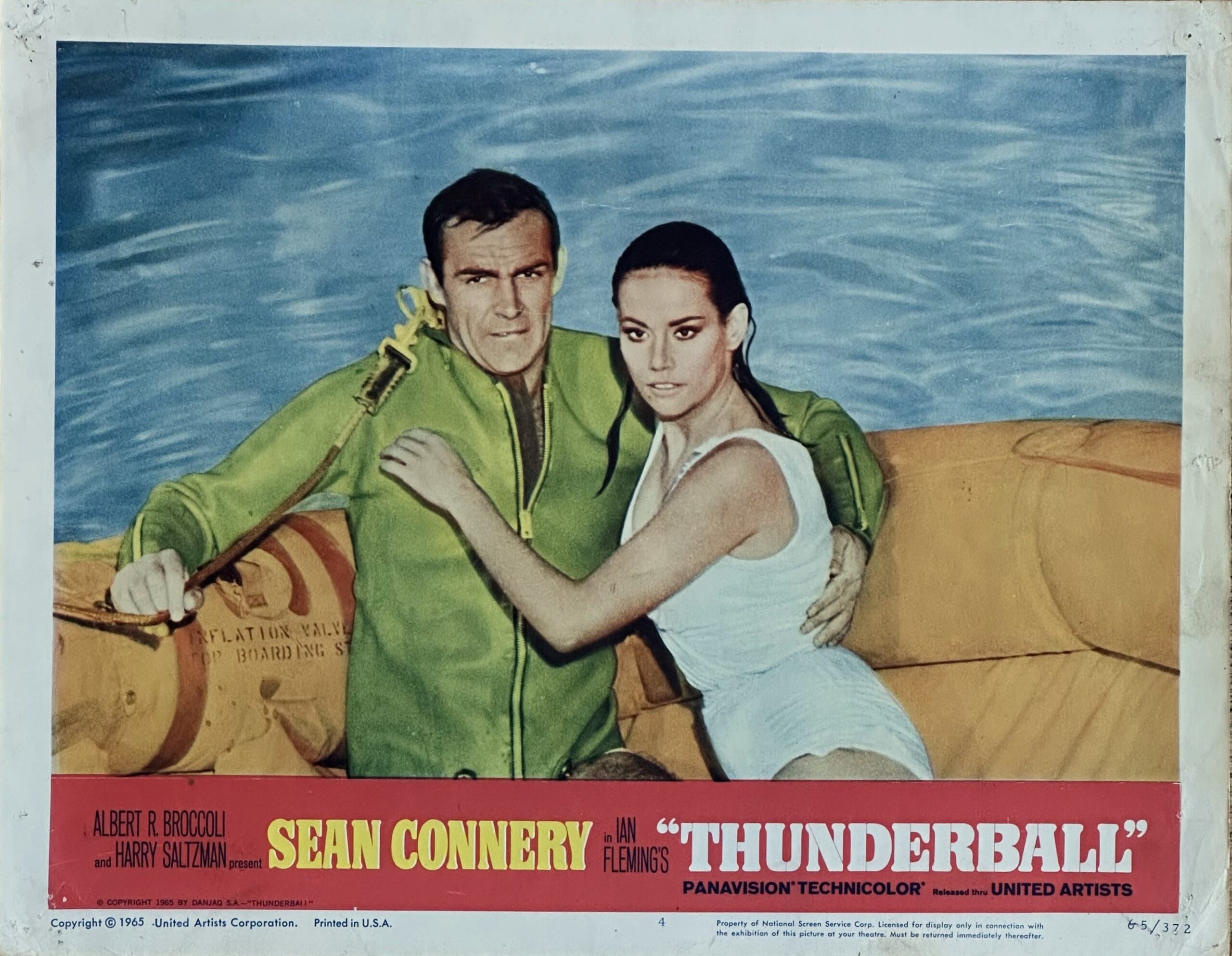 Original vintage cinema lobby card movie poster for James Bond 007 in Thunderball
