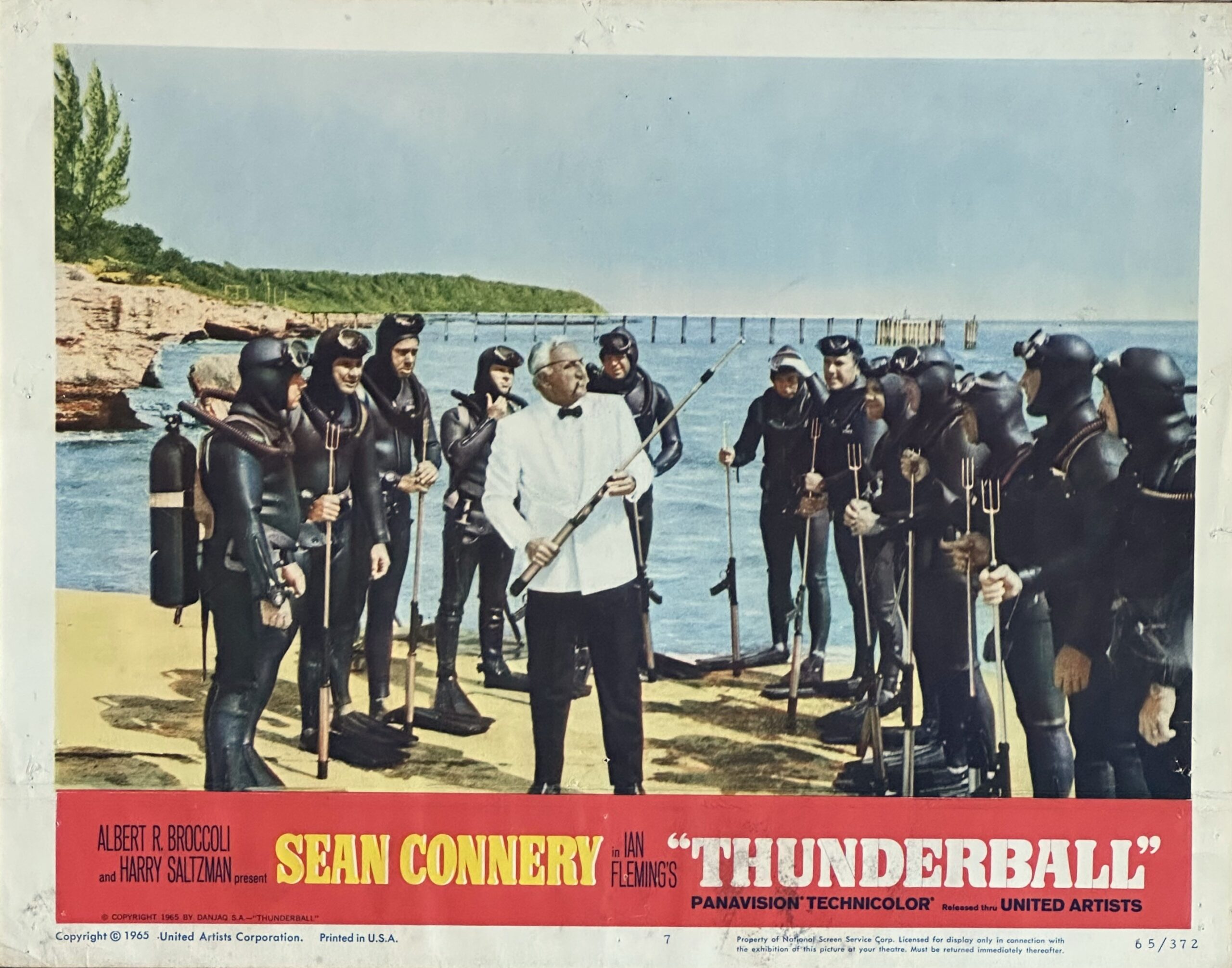 Original vintage cinema lobby card movie poster for James Bond 007 in Thunderball