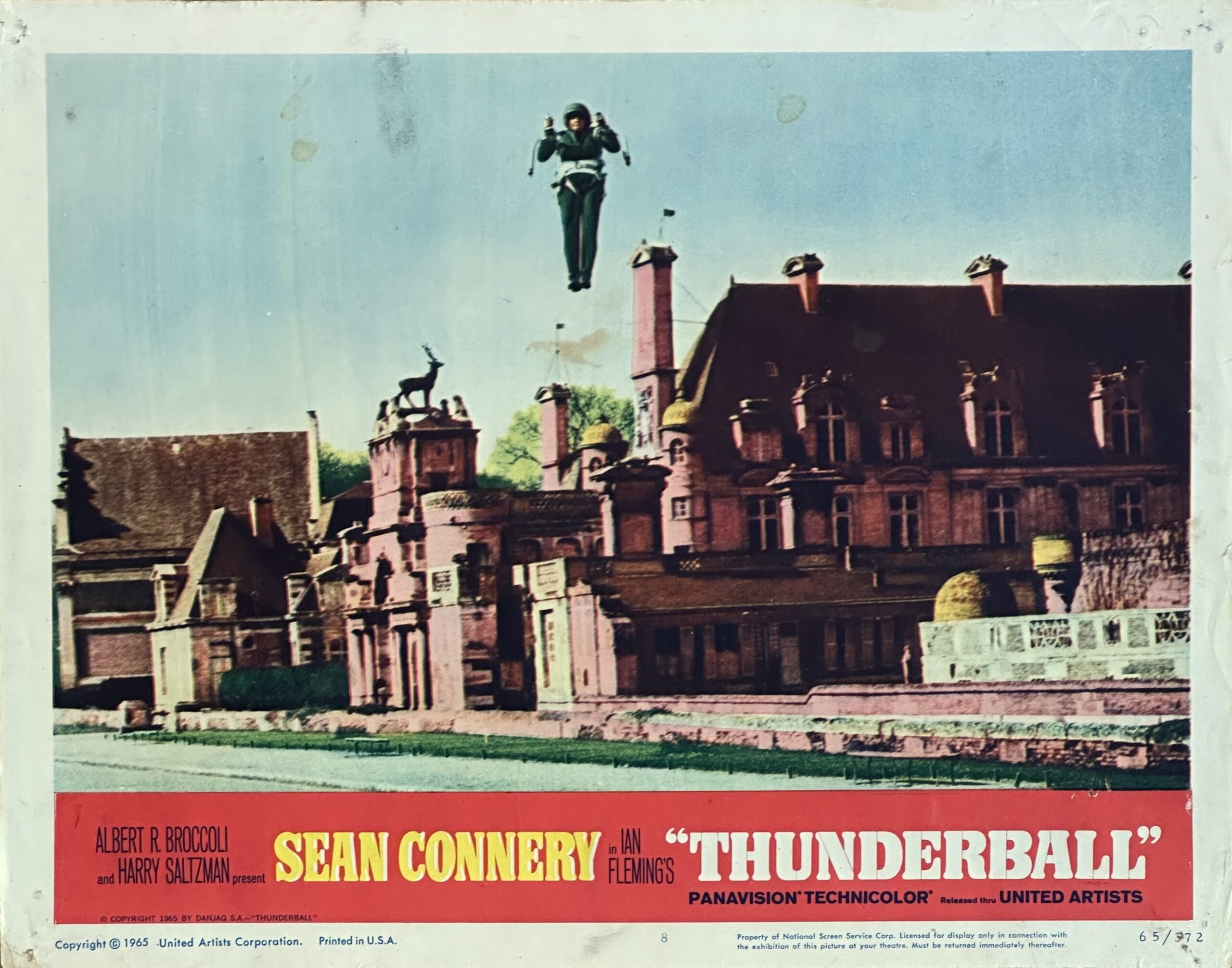 Original vintage cinema lobby card movie poster for James Bond 007 in Thunderball